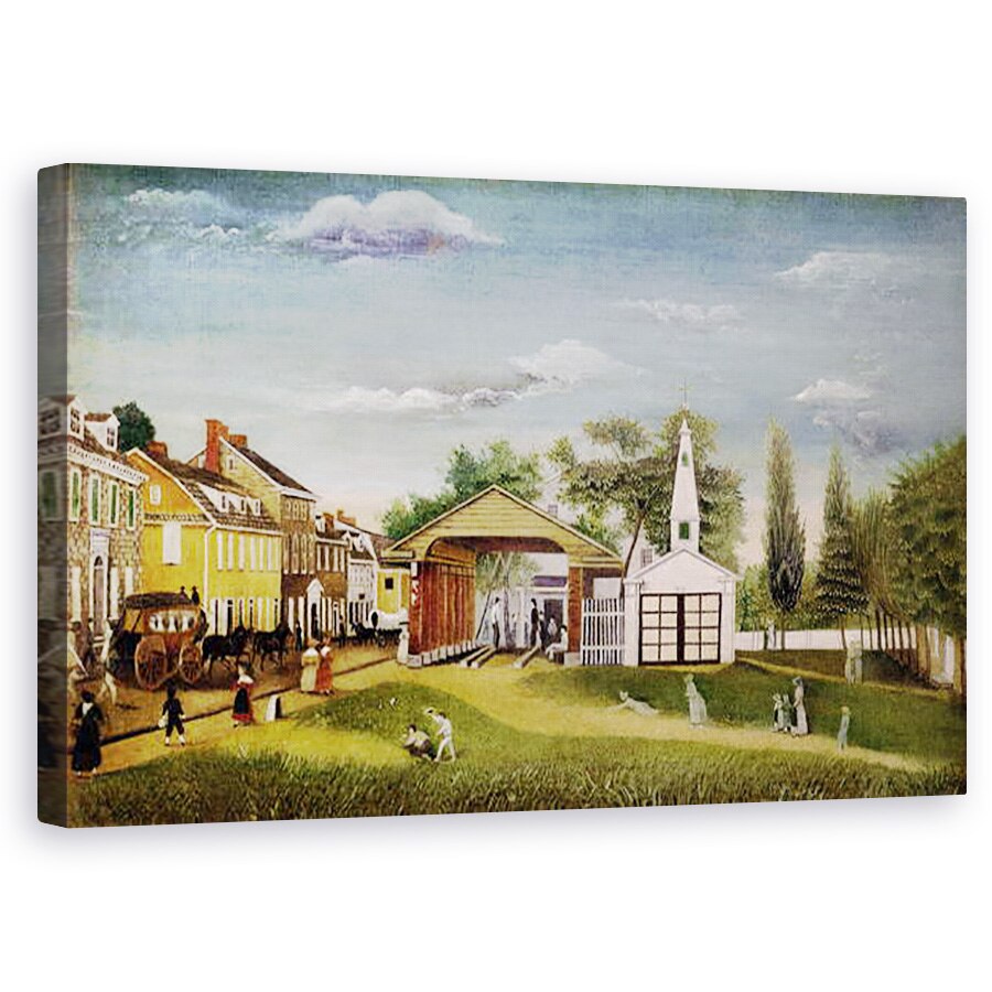 Tablou canvas - William Britton - Piata Market, Germantown, 60 x 100 cm