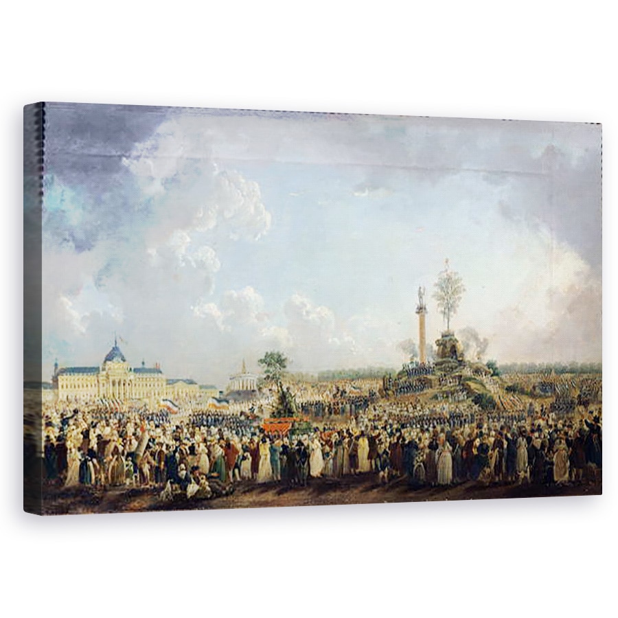 Tablou canvas - Pierre-Antoine Demachy - Festivalul Fiintei Supreme la Champ de Mars, 60 x 100 cm