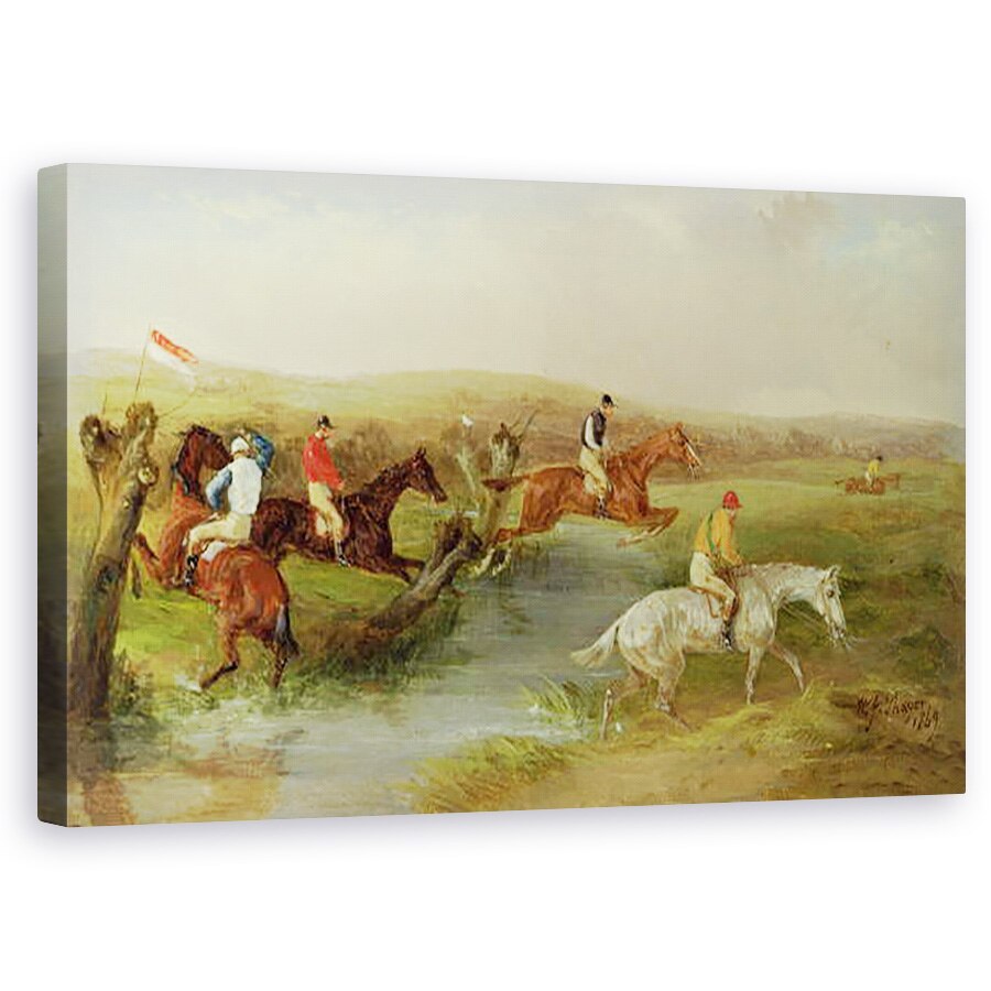 Tablou canvas - William Joseph Shayer - Steeplechasing, Paraul , 60 x 100 cm