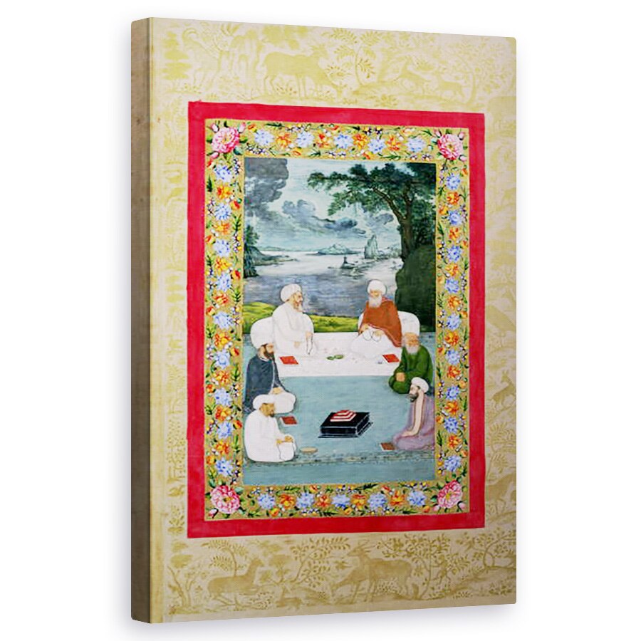 Tablou canvas - Scoala Indiana - Dna E-14 Conversatie mistica intre seicii Sufic , 60 x 100 cm