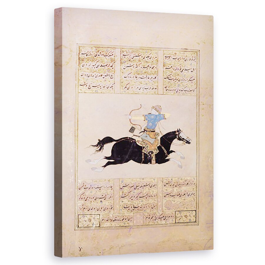 Tablou canvas - Scoala turca - Calaret desenandu-si arcul , 50 x 80 cm