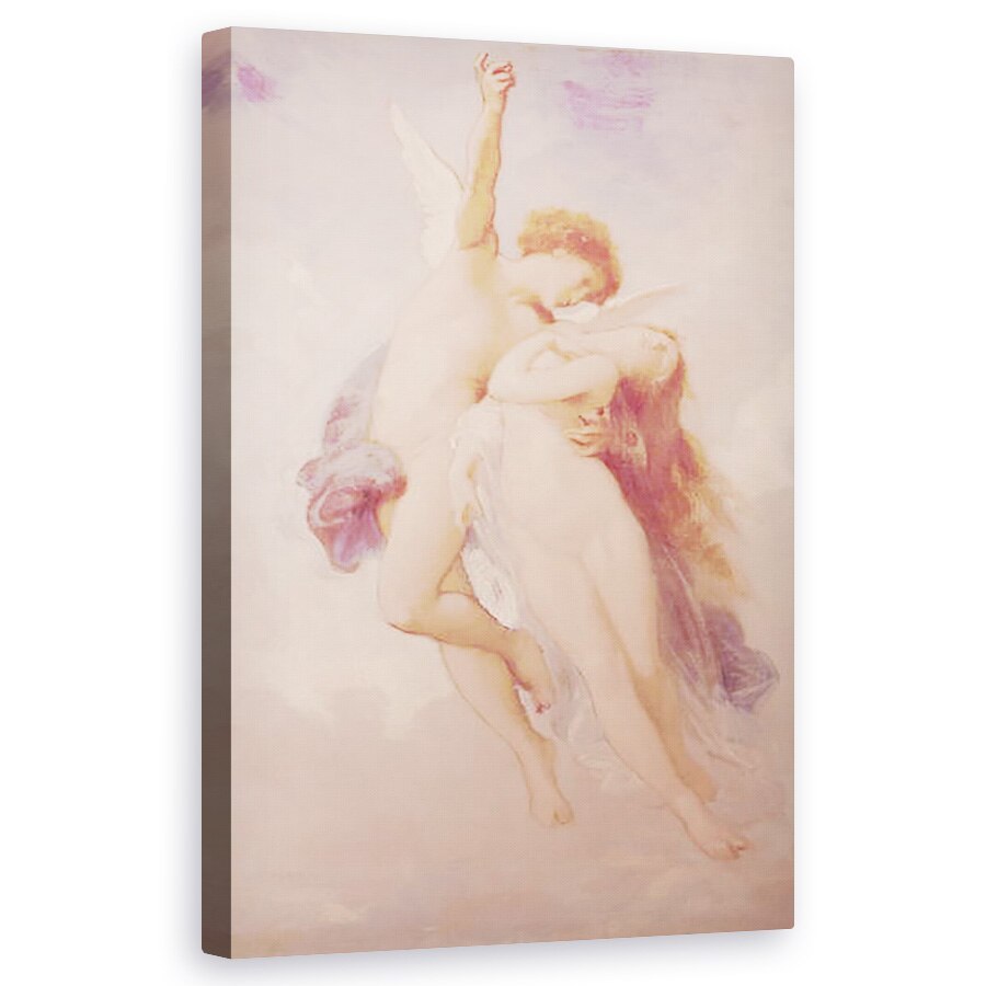 Tablou canvas - William-Adolphe Bouguereau - Cupidon si Psyche, 60 x 100 cm