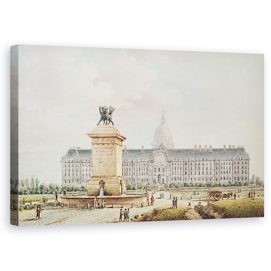 Tablou canvas - Victor Jean Nicolle - Vedere la Hotel des Invalides , 60 x 100 cm