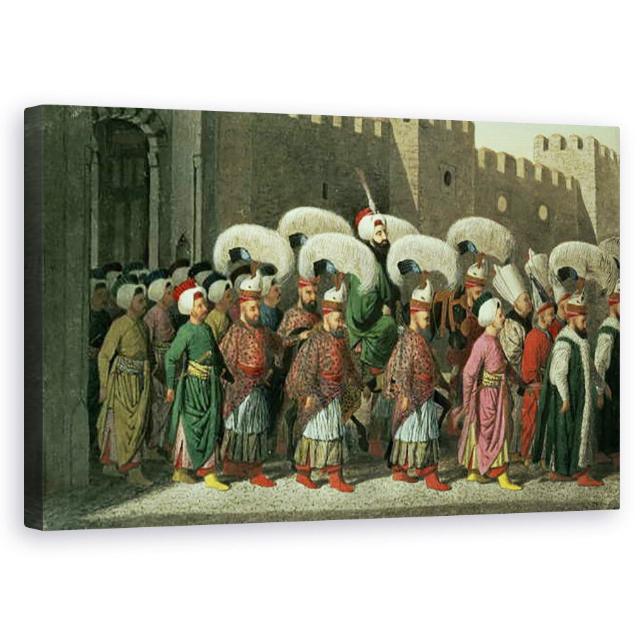 Tablou canvas - Scoala Greaca - Sultan Mahmud II in Procesiune, 60 x 100 cm