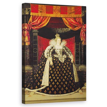 Tablou canvas - Frans II Pourbus - Marie de Medici 1573-1642 in robe de incoronare, 60 x 100 cm Tablou canvas - Frans II Pourbus - Marie de Medici 1573-1642 in robe de incoronare, 60 x 100 cm
