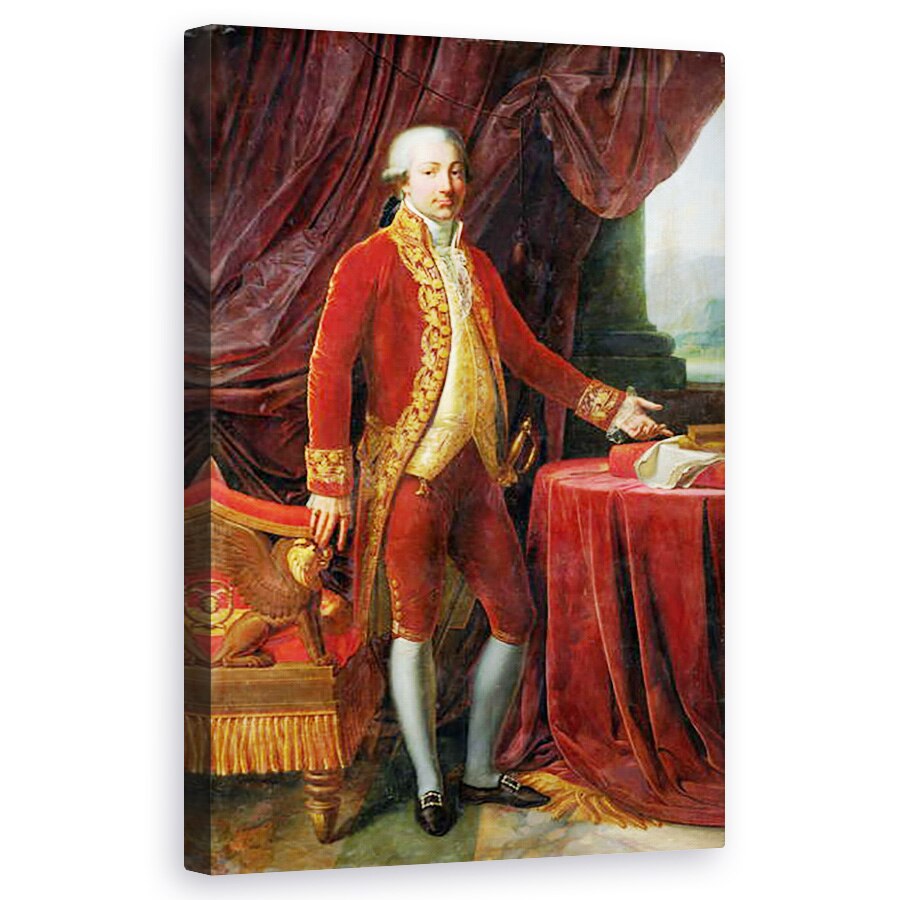 Tablou canvas - Anne Louis Girodet de Roucy-Trioson - Portret De Charles-Marie Bonaparte 1746-85 1805 , 60 x 100 cm