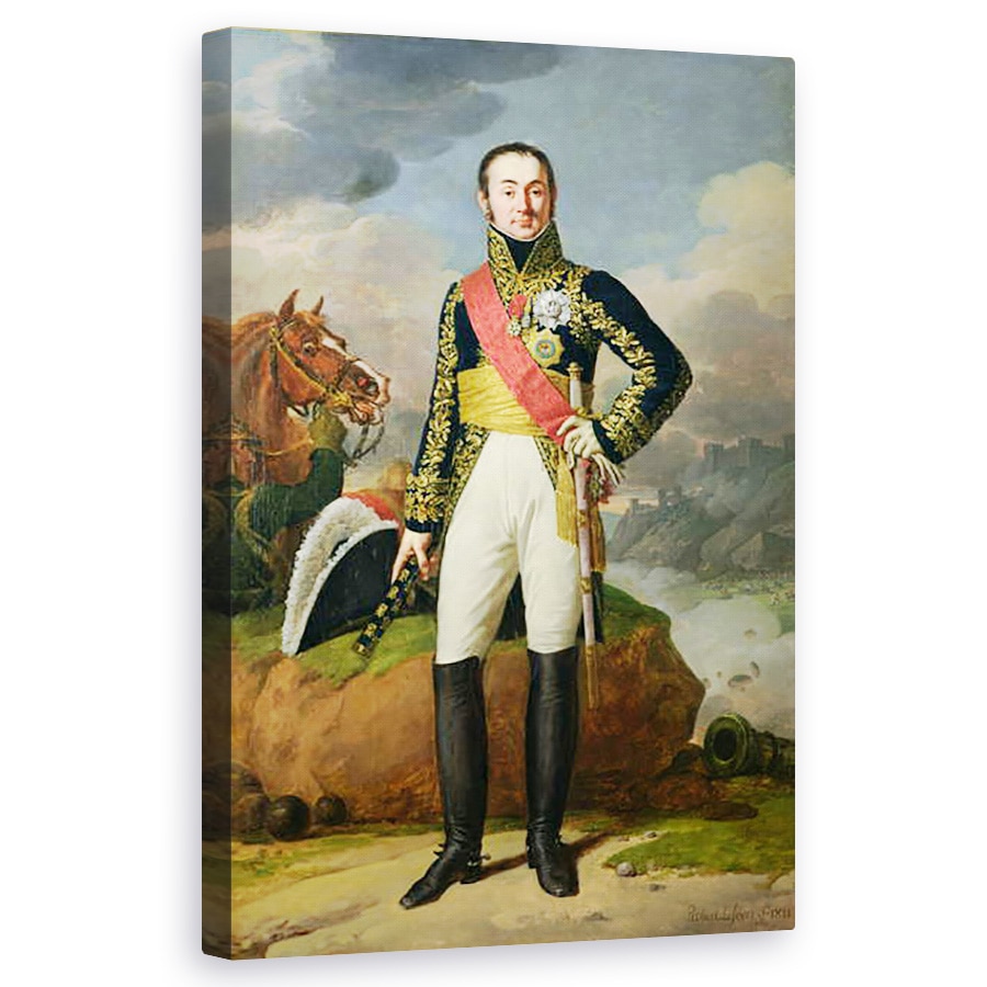Tablou canvas - Robert Lefevre - Nicolas-Charles Oudinot 1767-1847 Duce de Reggio si Maresalul Frantei, 60 x 100 cm