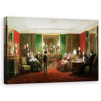 Tablou canvas - Charles Giraud - Interiorul unui salon pe Rue de Gramont, 60 x 100 cm Tablou canvas - Charles Giraud - Interiorul unui salon pe Rue de Gramont, 60 x 100 cm