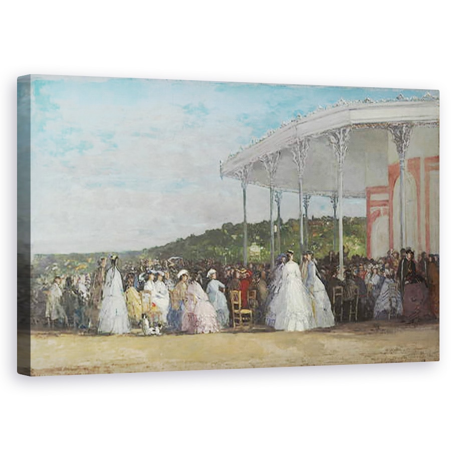 Tablou canvas - Eugene Louis Boudin - Concert la cazinoul din Deauville, 60 x 100 cm