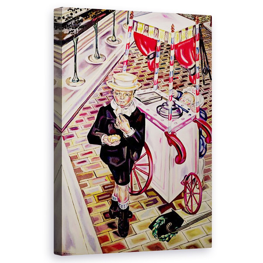 Tablou canvas - Maria Blanchard - Copil cu Inghetata , 60 x 100 cm