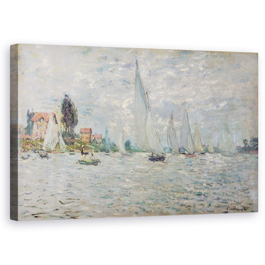 Tablou canvas - Claude Monet - Barci, sau Regatta la Argenteuil, 60 x 100 cm
