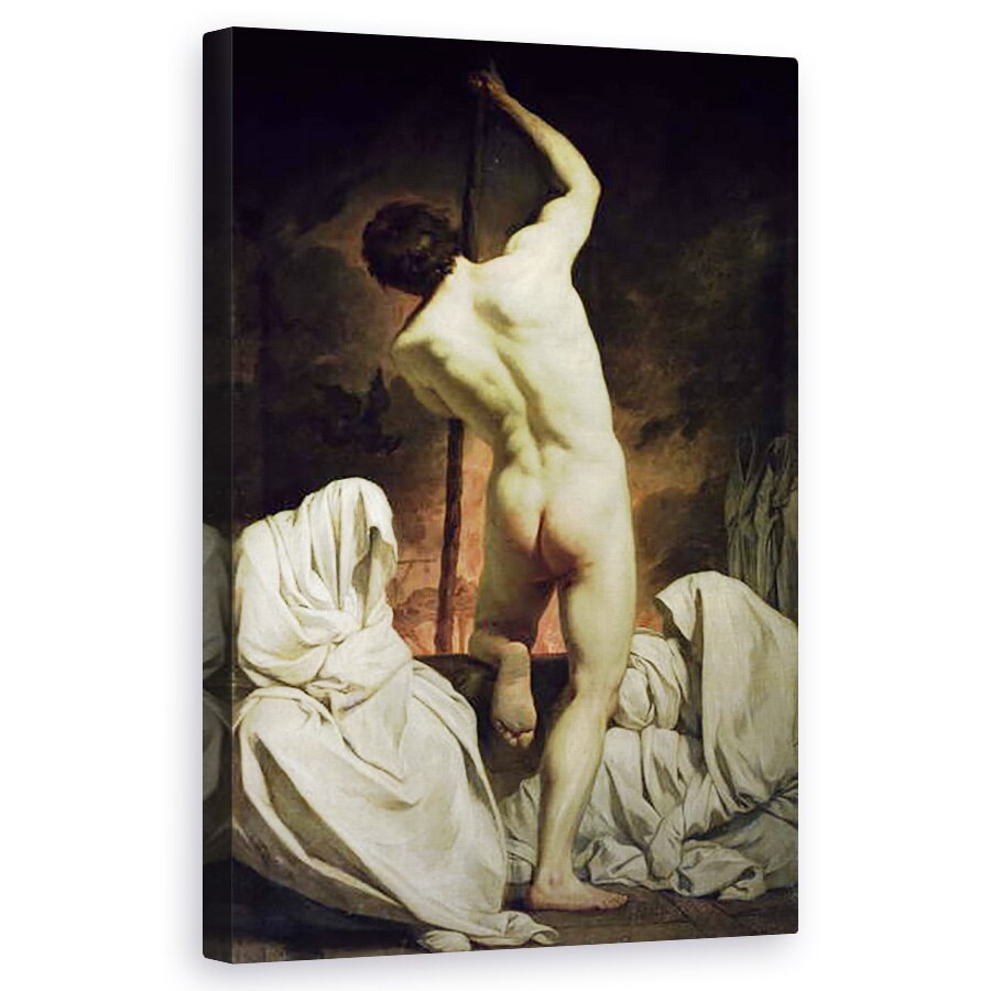 Tablou canvas - Pierre Subleyras - Charon trecand prin umbre , 60 x 100 cm