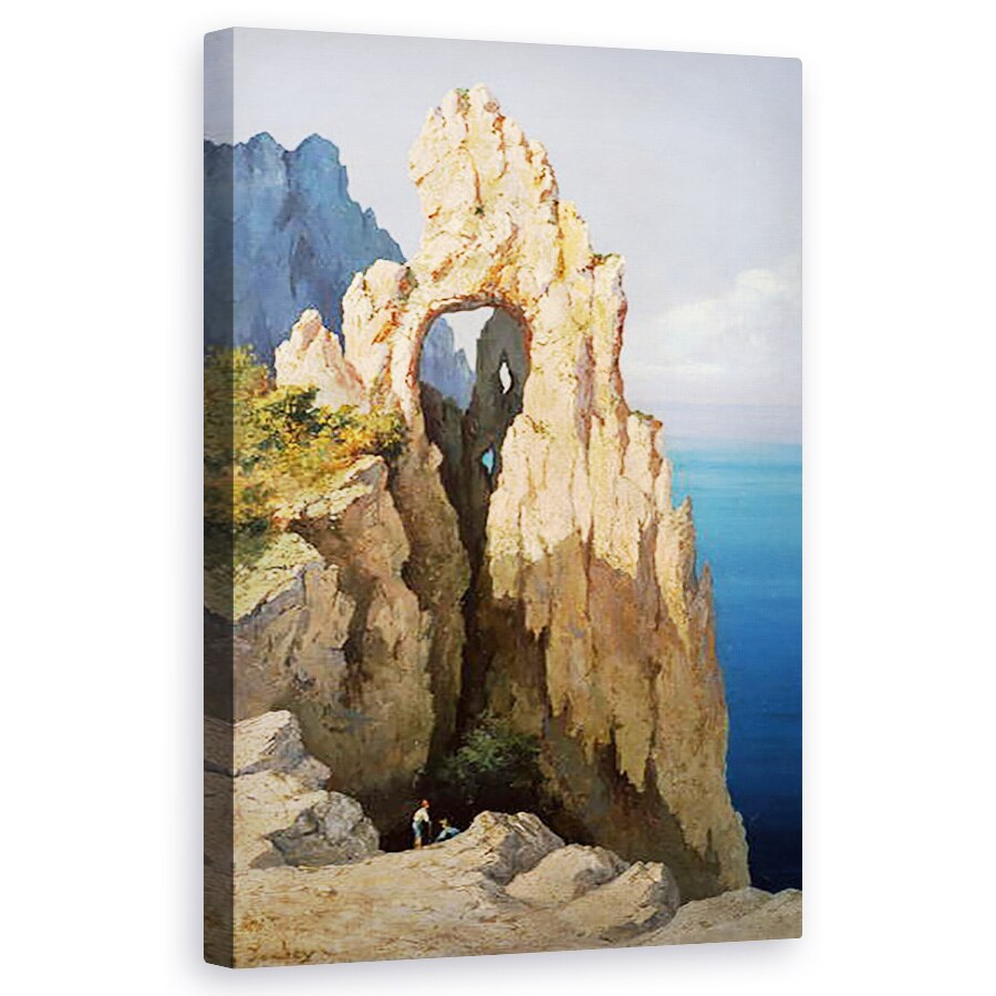 Tablou canvas - Louis Eugene Gabriel Isabey - Stanci la Capri , 60 x 100 cm