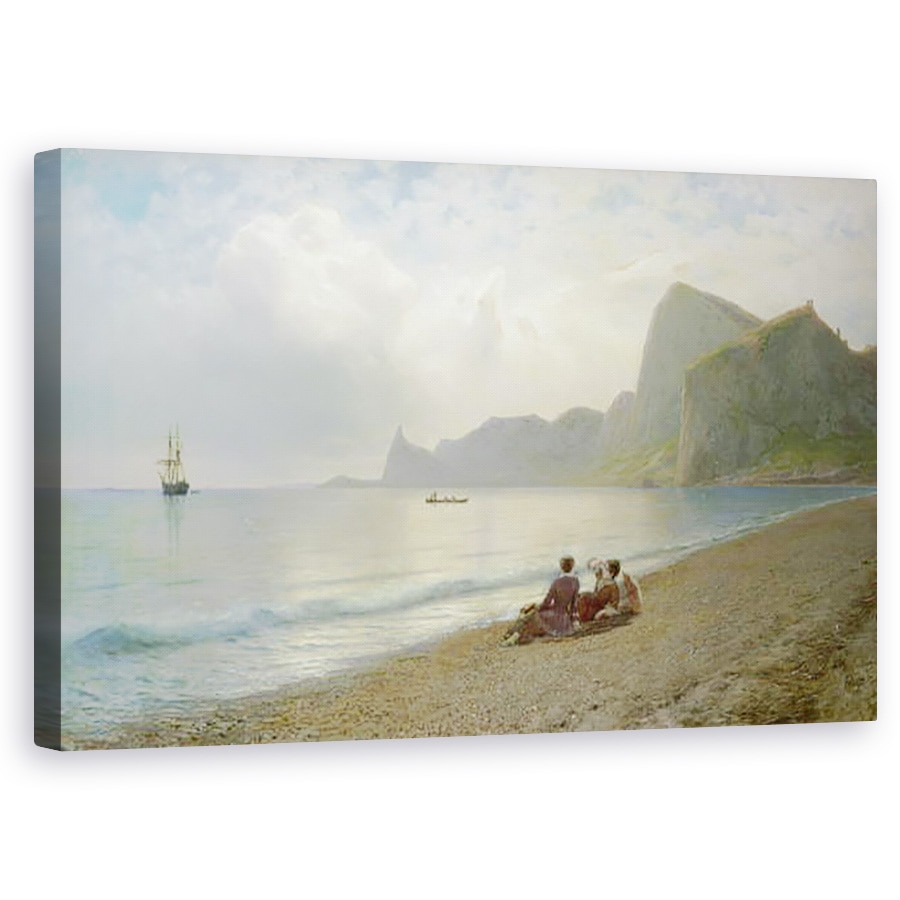 Tablou canvas - Lef Feliksovich Lagorio - Pe plaja, 60 x 100 cm