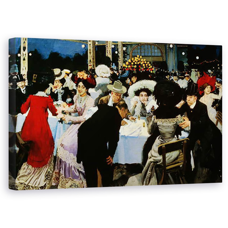 Tablou canvas - M.G Slepyan - Restaurant de noapte , 60 x 100 cm