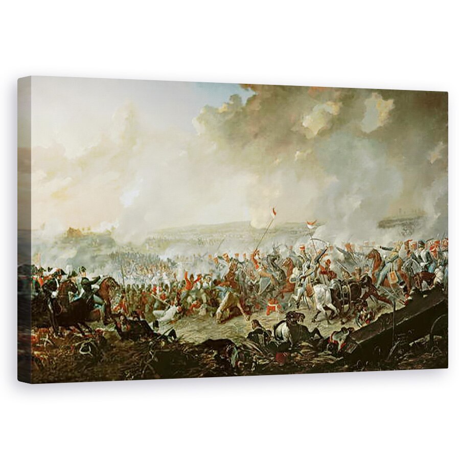 Tablou canvas - Denis Dighton - Batalia de la Waterloo, 60 x 100 cm