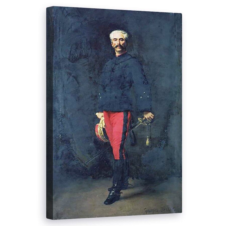 Tablou canvas - Georges Becker - Generalul Gaston Auguste 1830-1909 Marchizul de Gallifet , 60 x 100 cm