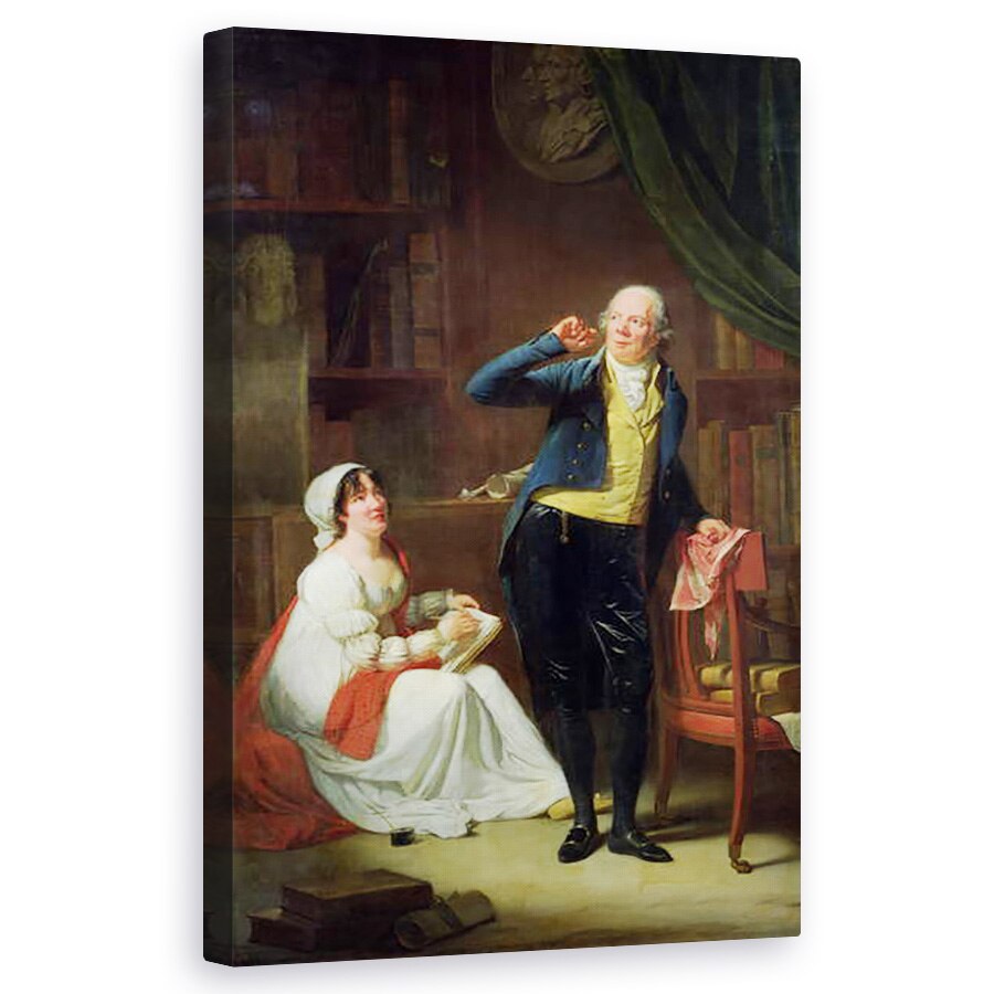 Tablou canvas - Henri-Pierre Danloux - Jacques Delille 1738-1813 si sotia sa, 60 x 100 cm