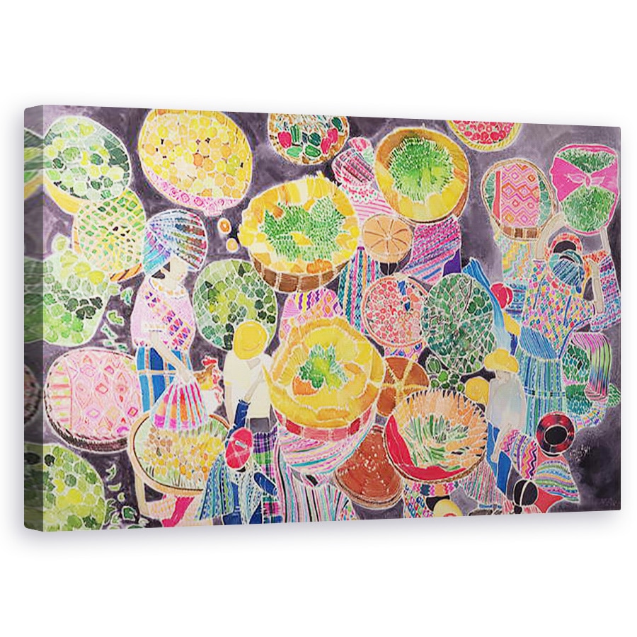 Tablou canvas - Hilary Simon - Cosuri la Market , 60 x 100 cm