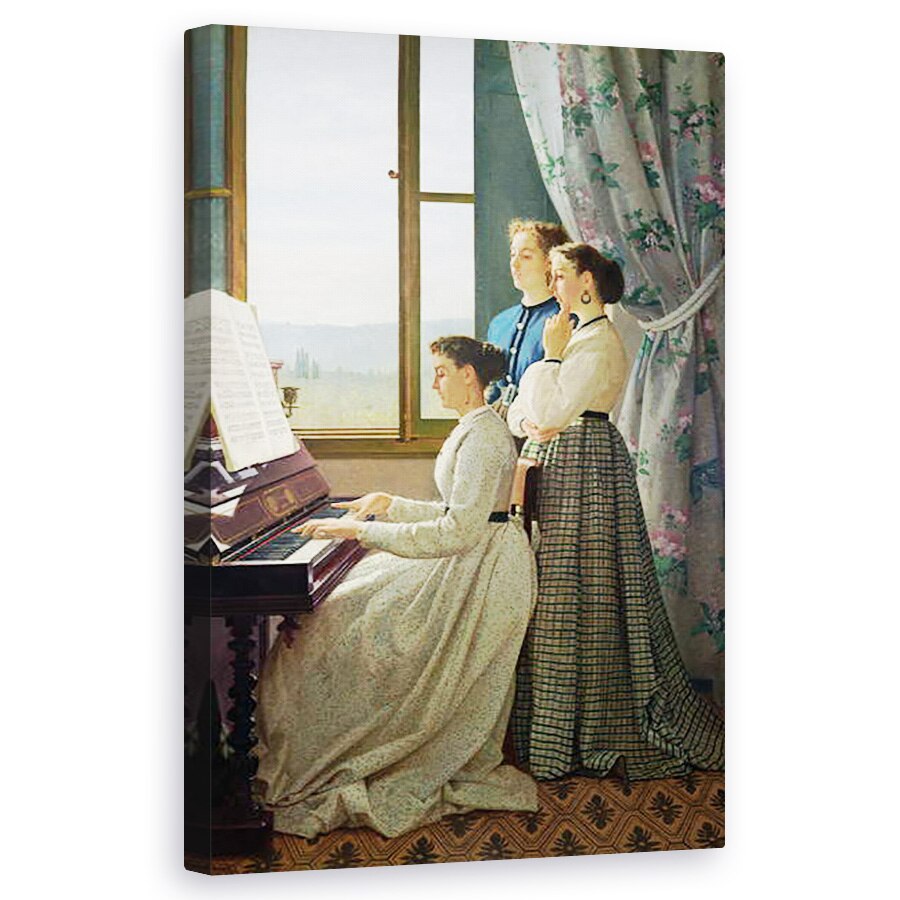 Tablou canvas - Silvestro Lega - Cantecul popular , 50 x 80 cm