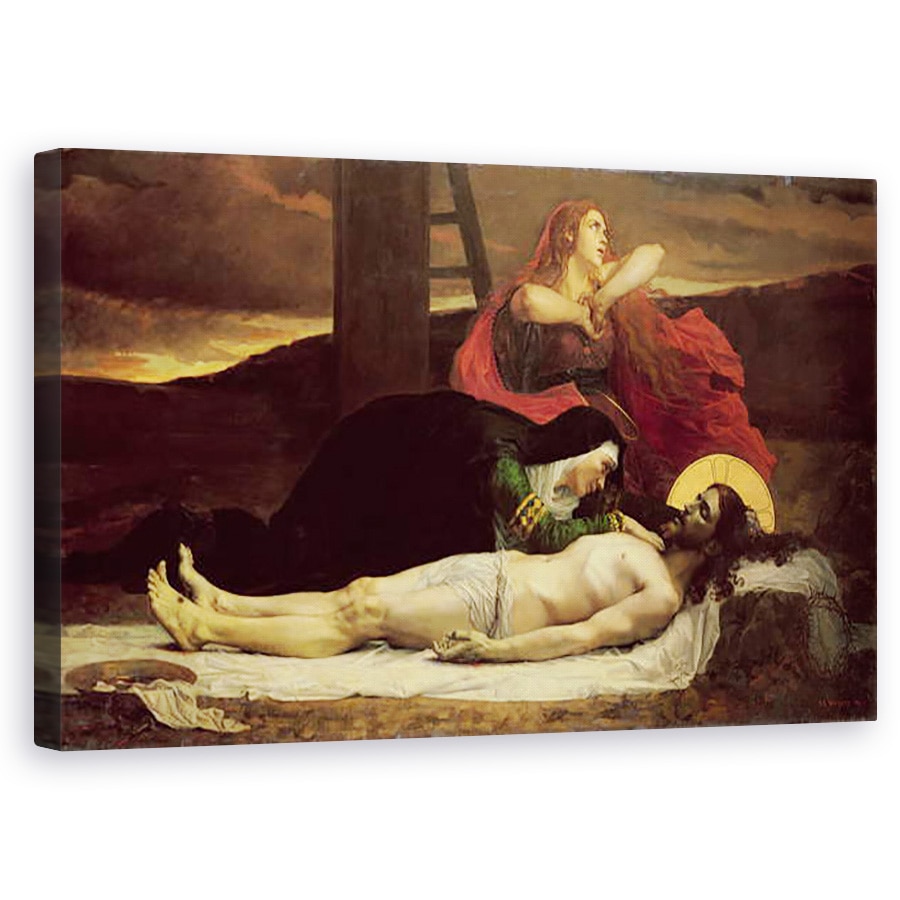 Tablou canvas - Jean Joseph Weerts - Coborarea lui Hristos de pe cruce , 50 x 80 cm