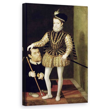 Tablou canvas - Giacomo Vighi - Portret De Carlo Emanuele I 1562-1630 Duce de Savoia, 50 x 80 cm Tablou canvas - Giacomo Vighi - Portret De Carlo Emanuele I 1562-1630 Duce de Savoia, 50 x 80 cm