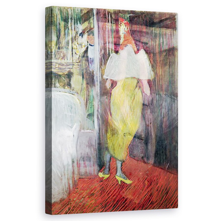 Tablou canvas - Henri de Toulouse-Lautrec - Femeia intrand intr-o cutie la teatru, 60 x 100 cm
