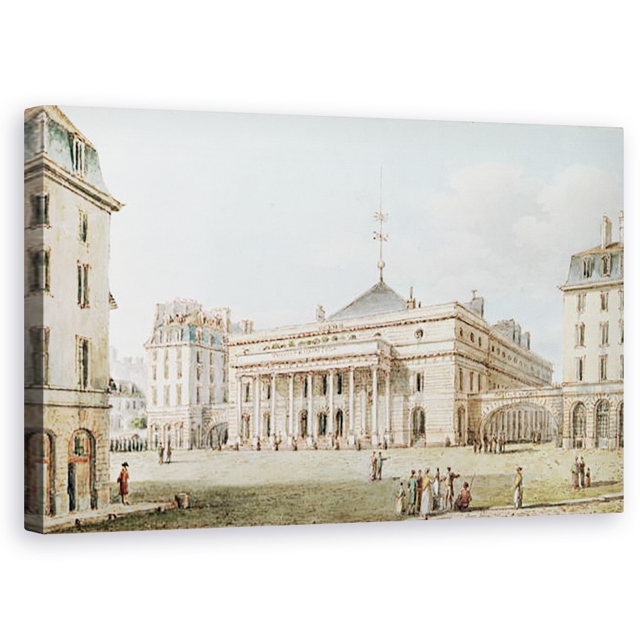 Tablou canvas - Victor Jean Nicolle - Vedere a Teatrului de lOdeon, 50 x 80 cm