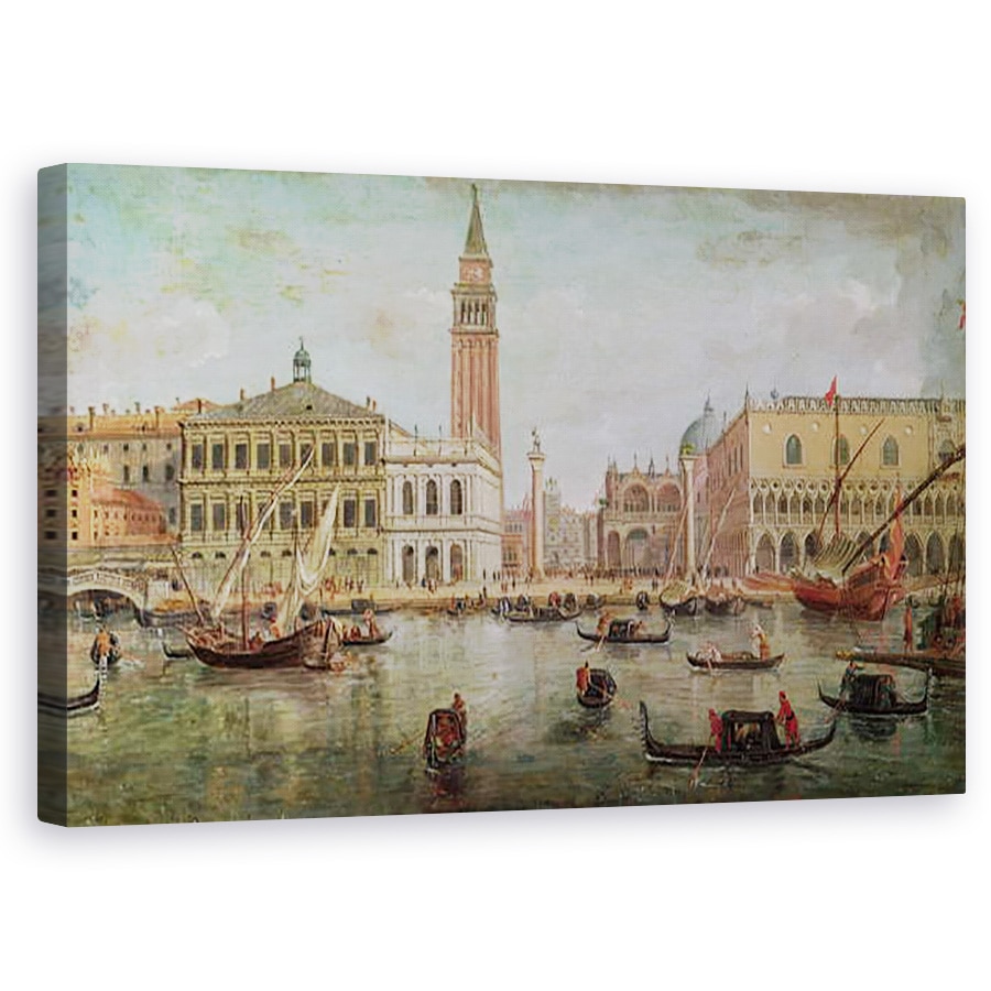 Tablou canvas - Gaspar van Wittel - Vedere spre Venetia, 50 x 80 cm