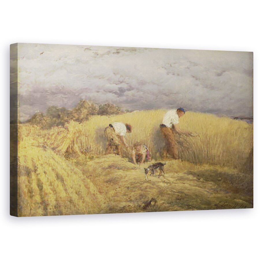 Tablou canvas - John Linnell - Un studiu terminat pentru Reaping, 50 x 80 cm