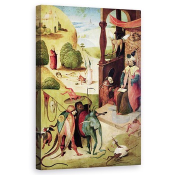 Tablou canvas - Hieronymus Bosch - St. James si Magicianul , 50 x 80 cm Tablou canvas - Hieronymus Bosch - St. James si Magicianul , 50 x 80 cm