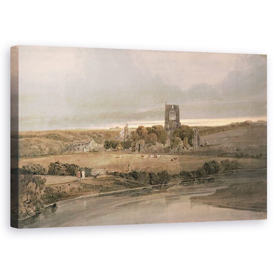 Tablou canvas - Thomas Girtin - Abbey Kirkstall, 60 x 100 cm