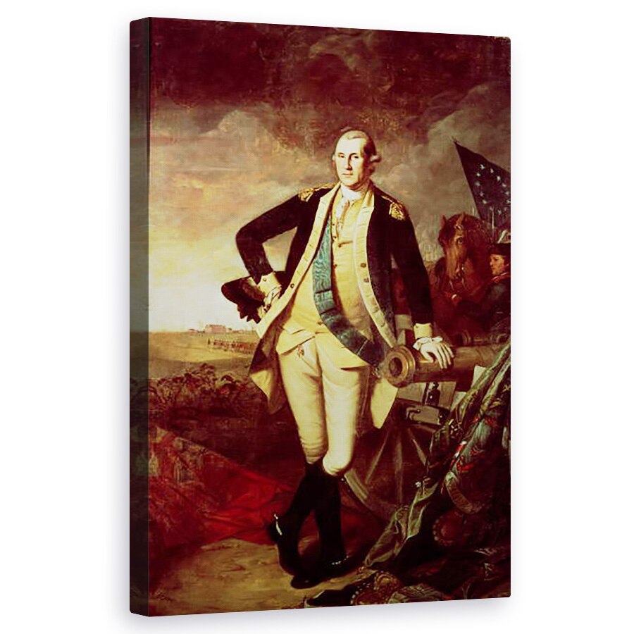 Tablou canvas - Charles Willson Peale - George Washington la Princeton, 60 x 100 cm