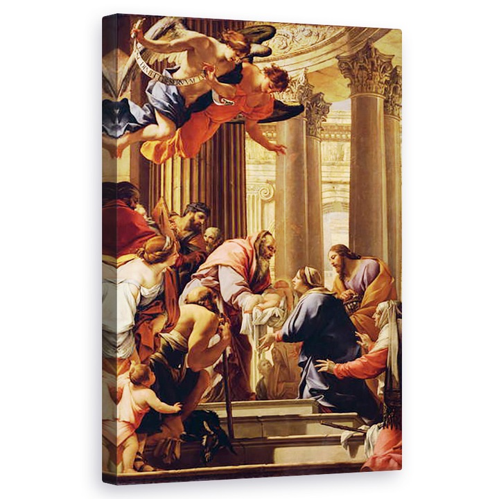 Tablou canvas - Simon Vouet - Prezentare in Templu , 60 x 100 cm