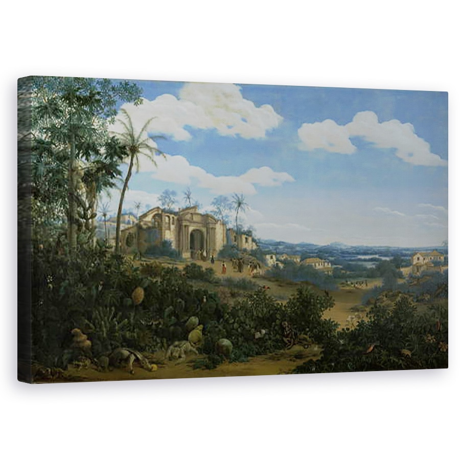 Tablou canvas - Frans Jansz Post - Vedere de Olinda, Brazilia, 60 x 100 cm