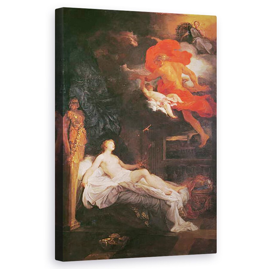 Tablou canvas - Bon de Boulogne - Jupiter si Semele, 50 x 80 cm