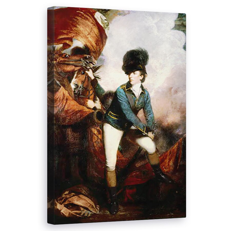 Tablou canvas - Joshua Reynolds - Colonelul Banastre Tarleton 1754-1833 1782 , 60 x 100 cm