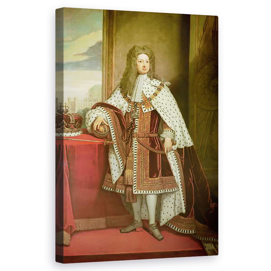 Tablou canvas - Godfrey Kneller - Regele George I , 50 x 80 cm