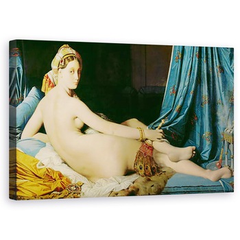 Tablou canvas - Jean Auguste Dominique Ingres - Odalisque Grande, 50 x 80 cm Tablou canvas - Jean Auguste Dominique Ingres - Odalisque Grande, 50 x 80 cm