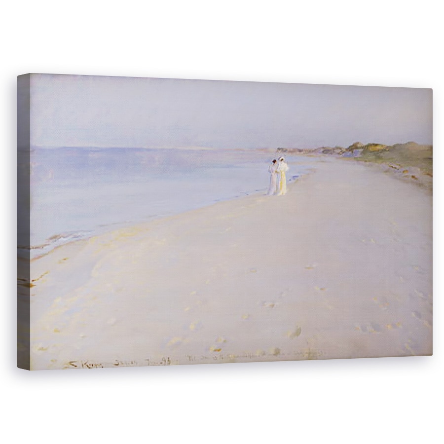 Tablou canvas - Peder Severin Kroyer - Seara de vara la South Beach, Skagen, 60 x 100 cm