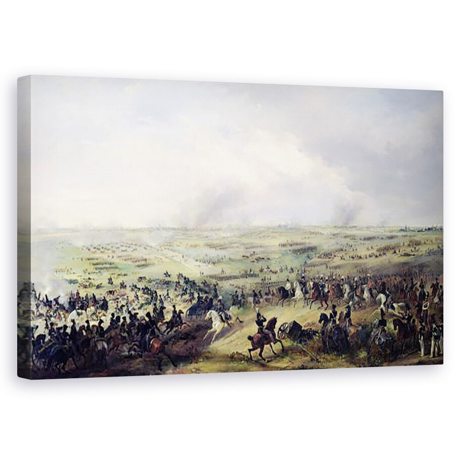 Tablou canvas - Alexander Ivanovich Sauerweid - Batalia de la Leipzig, 60 x 100 cm