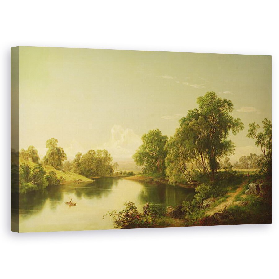 Tablou canvas - David Johnson - Pe Espopus Creek, Ulster County, NY, 50 x 80 cm