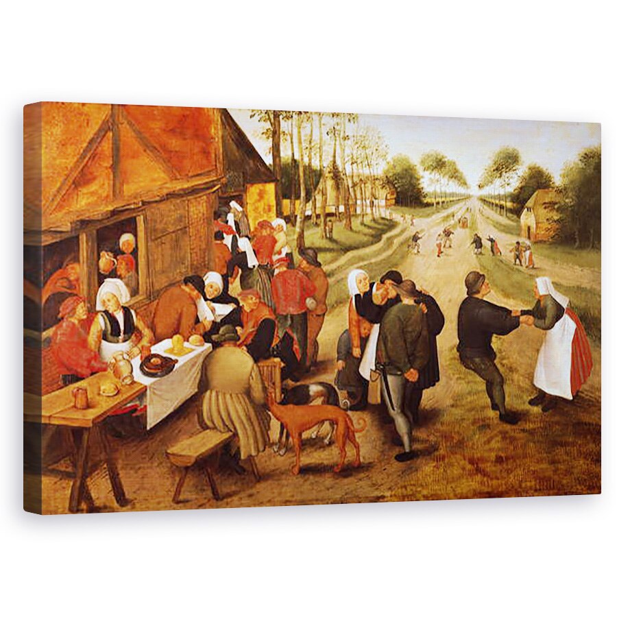 Tablou canvas - Pieter Brueghel the Younger - Un Kermesse flamand , 60 x 100 cm