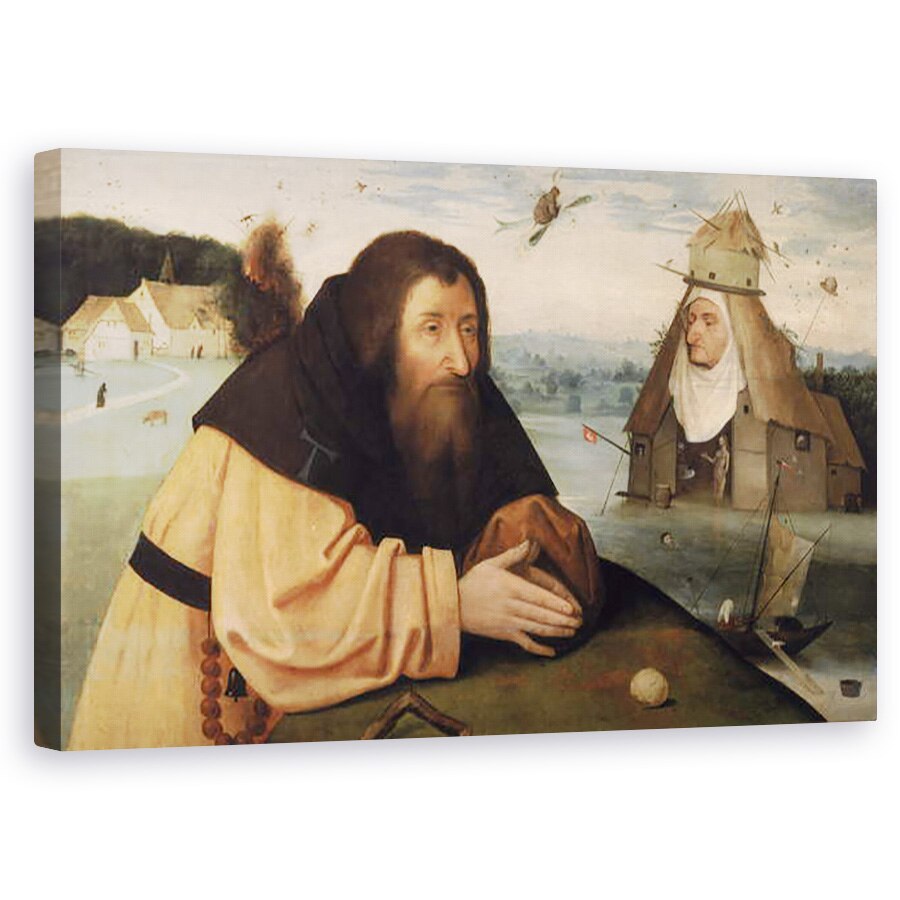 Tablou canvas - Hieronymus Bosch - Tentatia Sfantului Anton , 50 x 80 cm