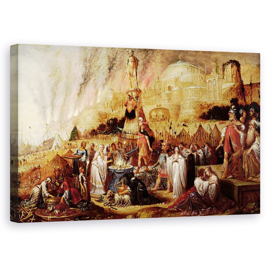 Tablou canvas - Rombout van Troyen - Fiica lui Iefta, 60 x 100 cm