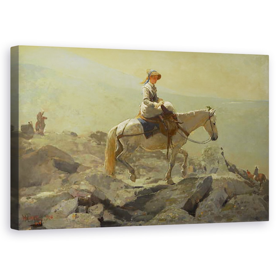 Tablou canvas - Winslow Homer - Calea Capastru, Muntii Albi, 60 x 100 cm