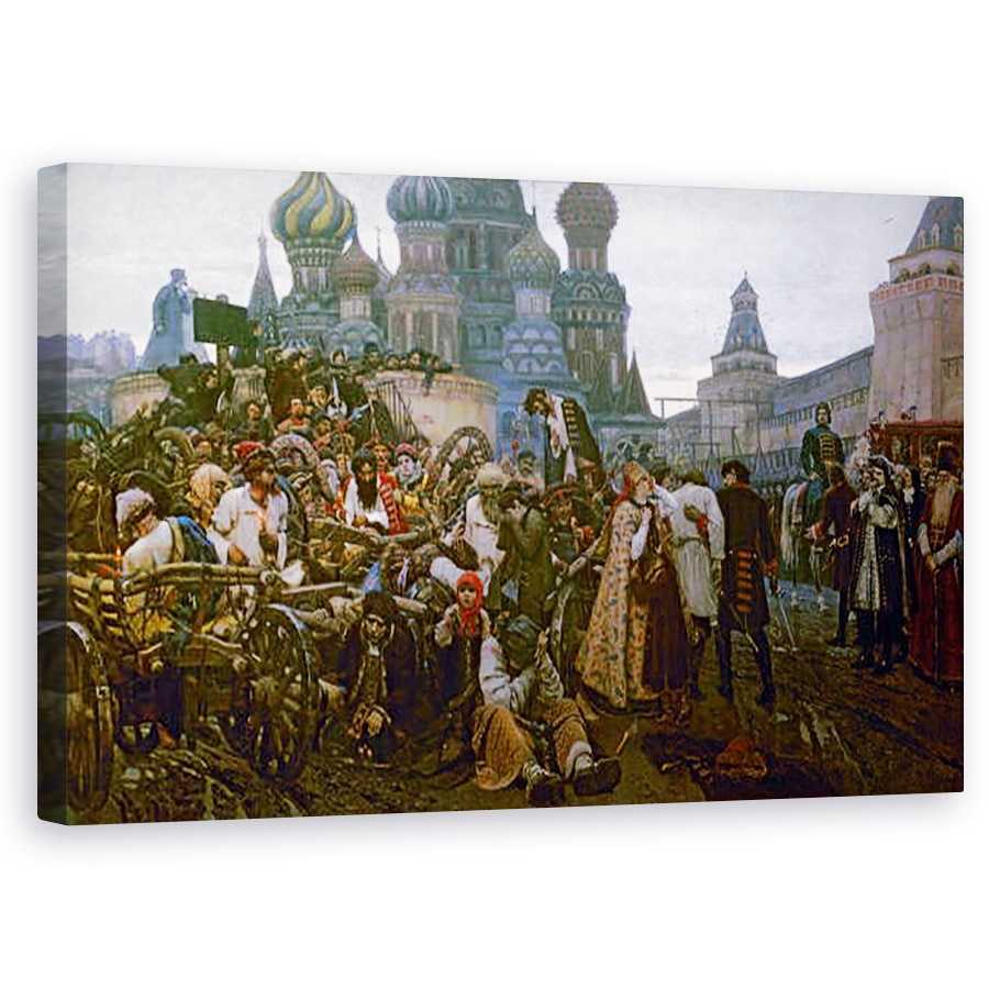 Tablou canvas - Vasilij Ivanovic Surikov - Dimineata executiei Streltsy in 1698, 50 x 80 cm