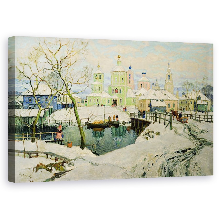 Tablou canvas - Konstantin Ivanovich Gorbatov - Micul sat Torzhok, 50 x 80 cm