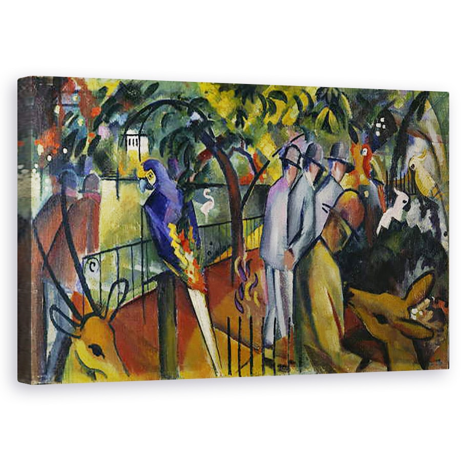 Tablou canvas - August Macke - Gradina Zoologica I, 50 x 80 cm