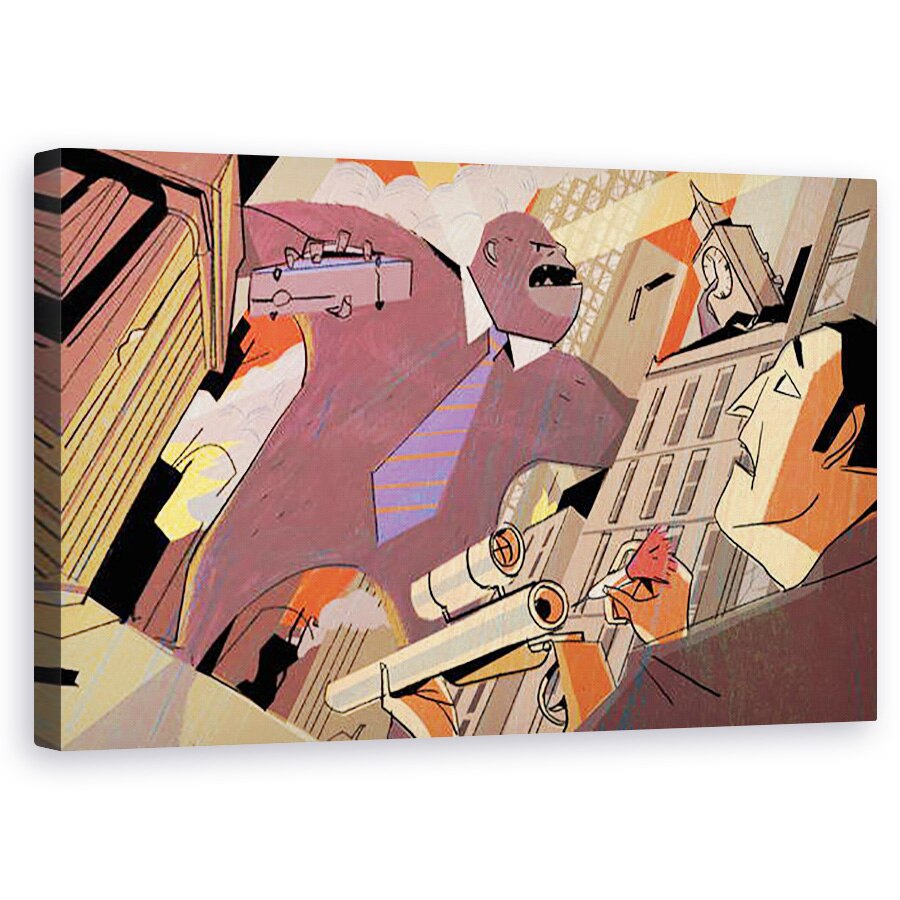 Tablou canvas - A.Richard Allen - Wall Street Rampage, 2009, 50 x 80 cm